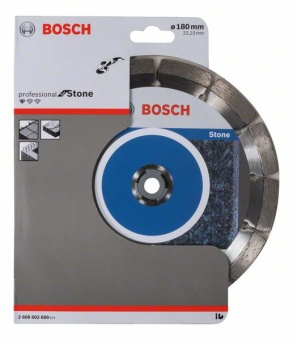 Алмазный отрезной круг Standard for Stone 180 x 22,23 x 2 x 10 mm 2608602600